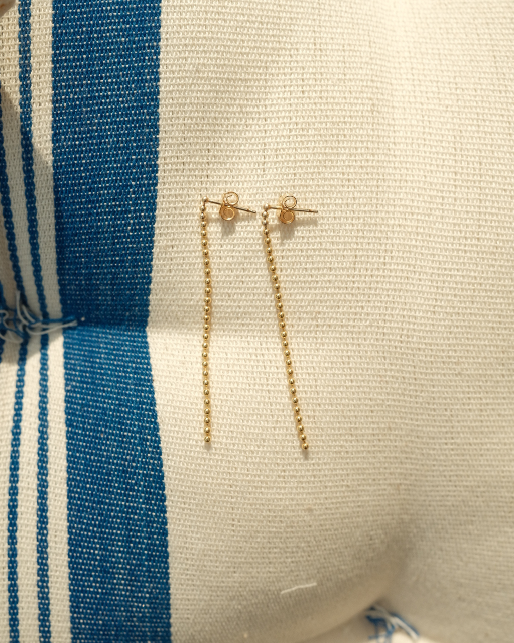 Ball n Chain 2" Duster Earrings