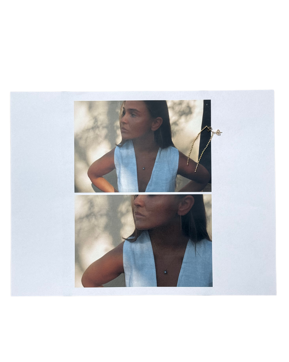 Ball n Chain 2" Duster Earrings