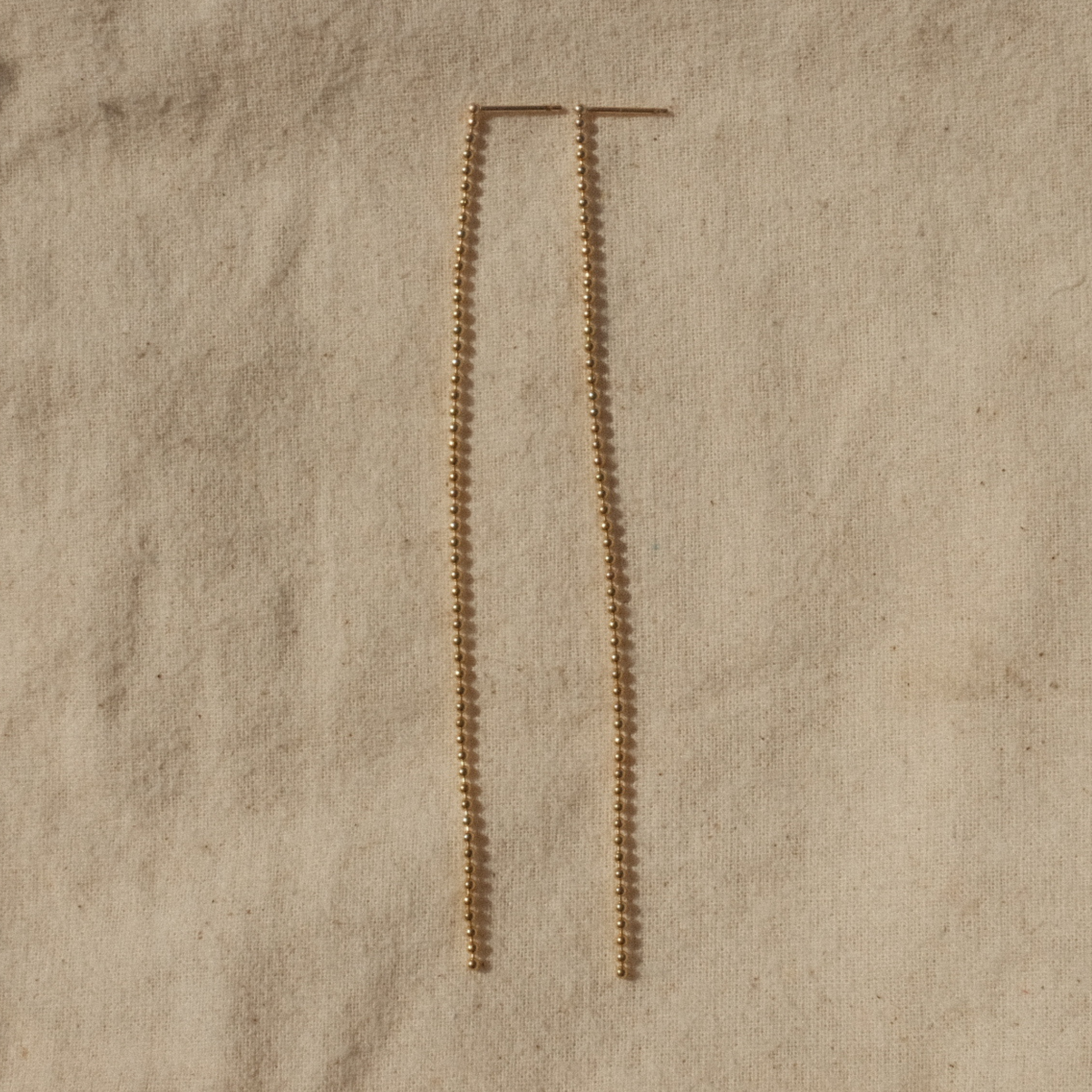 Phoebe Ball n Chain 4" Duster Earrings