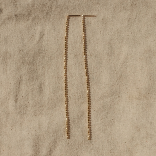 Ball n Chain 4" Duster Earrings