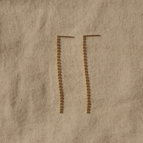 Ball n Chain 2" Duster Earrings